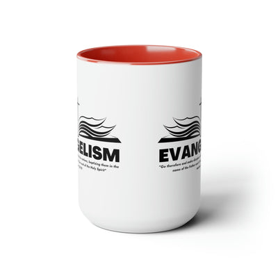 Accent Ceramic Coffee Mug 15oz - Evangelism - Go Therefore And Make Disciples