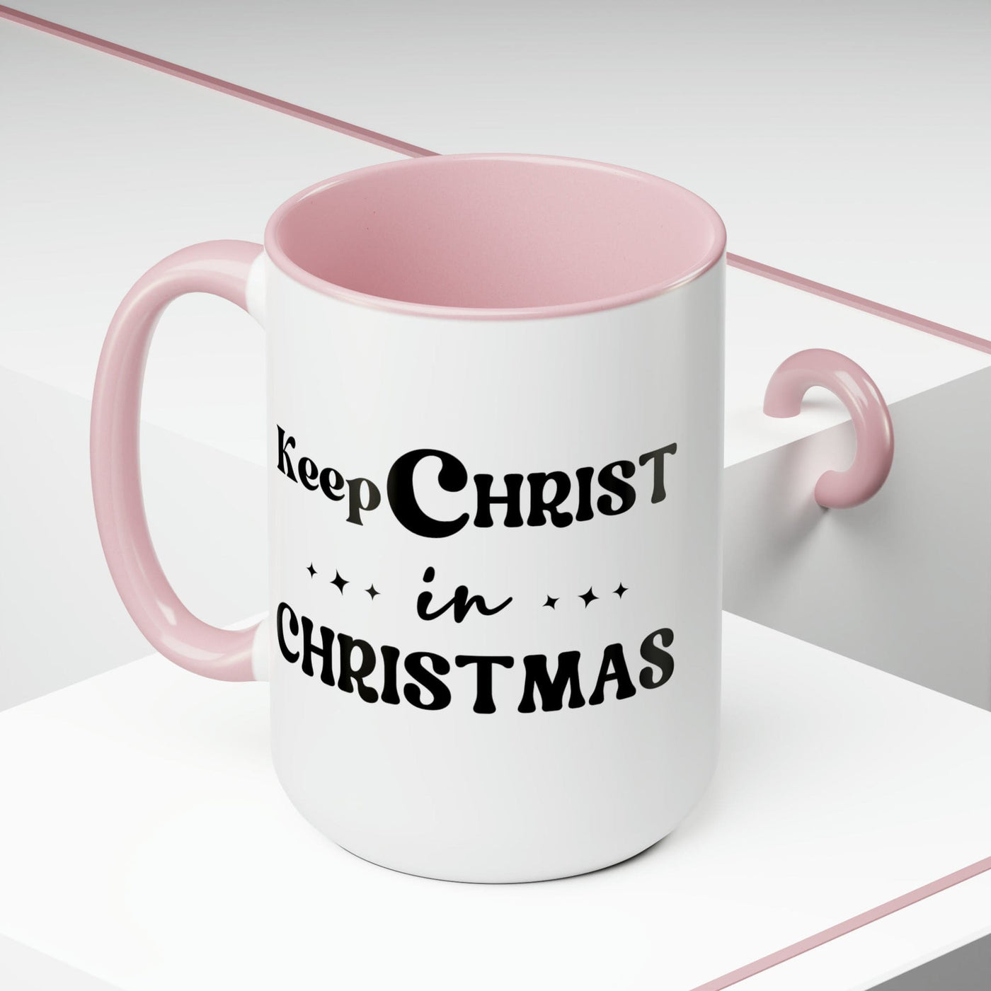Accent Ceramic Coffee Mug 15oz - Keep Christ In Christmas Christian Holiday