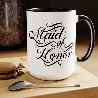 Accent Ceramic Coffee Mug 15oz - Maid Of Honor Wedding Bridal Party