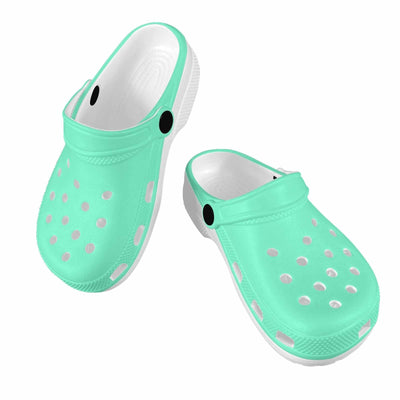 Aquamarine Green Clogs For Youth - Unisex | Clogs | Youth