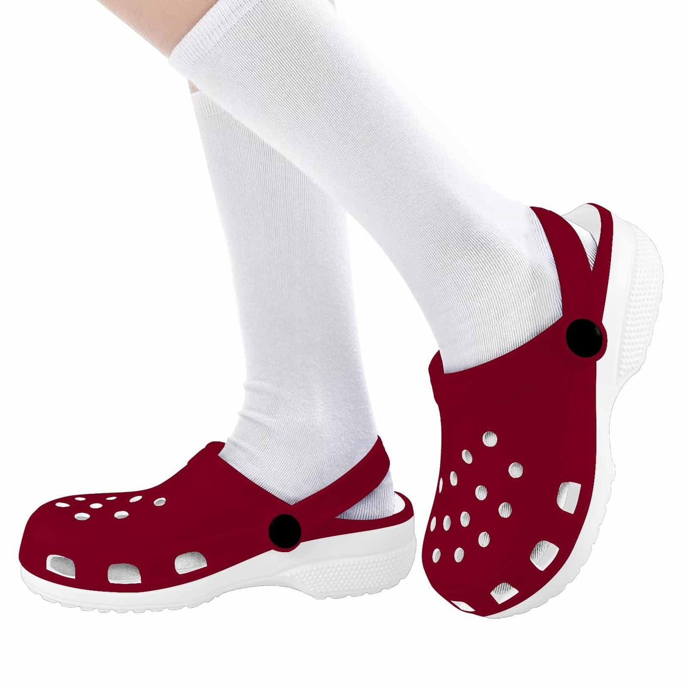 Burgundy Red Clogs For Youth - Unisex | Clogs | Youth