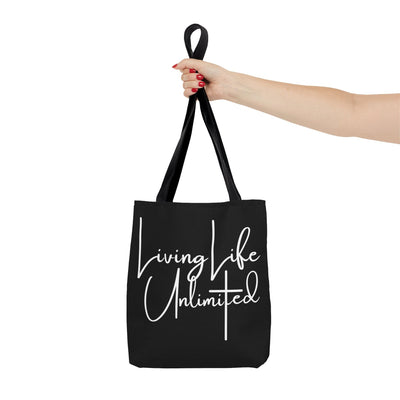Canvas Tote Bag Living Life Unlimited - Inspirational Motivation - Bags