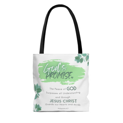 Canvas Tote Bag The Peace Of God Surpasses All Understanding Word Art Totes