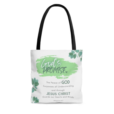 Canvas Tote Bag The Peace Of God Surpasses All Understanding Word Art Totes