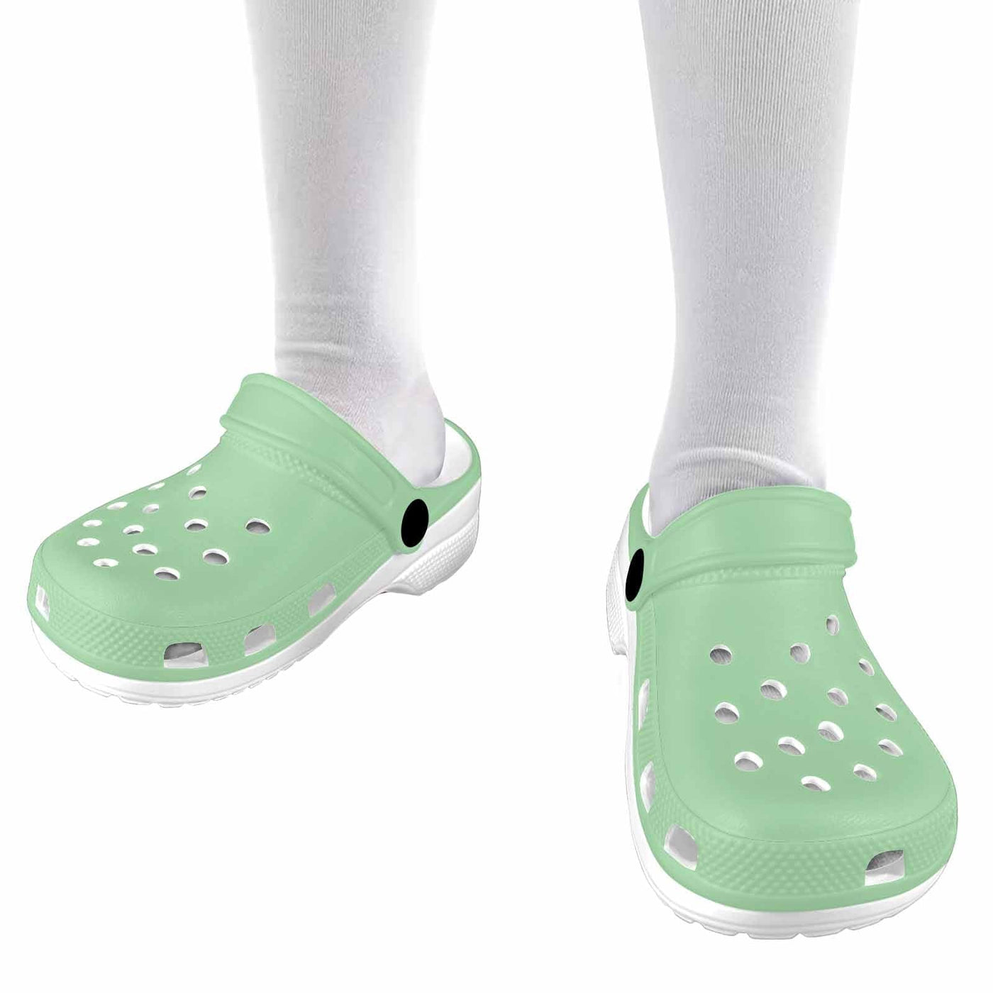 Celadon Green Clogs For Youth - Unisex | Clogs | Youth
