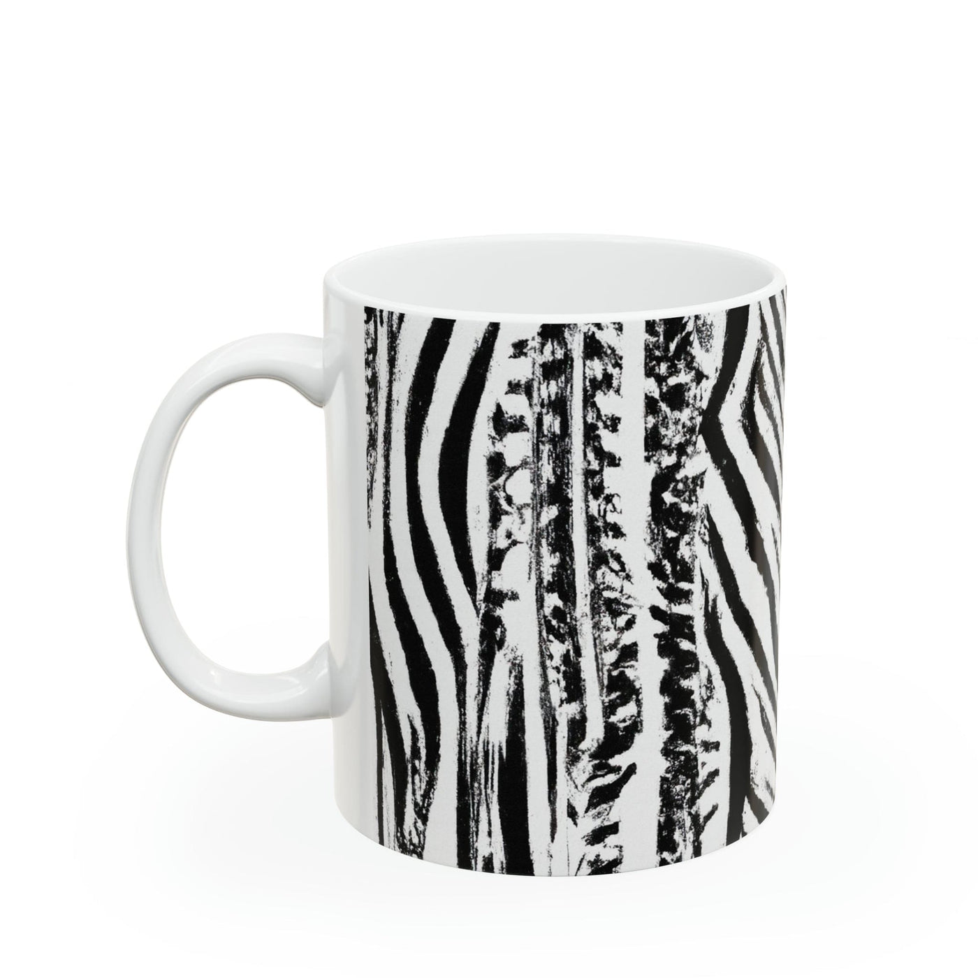 Ceramic Mug 15oz Black And White Native Pattern - Decorative | Mugs 11oz