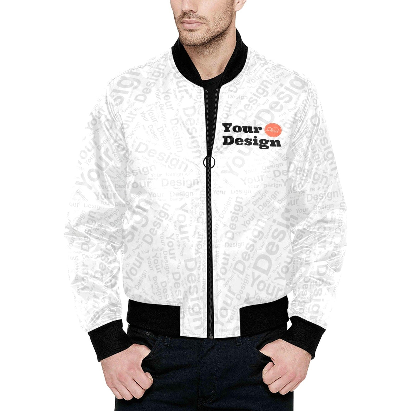 Custom Print Quilted Bomber Jacket for Men - Custom | Jackets