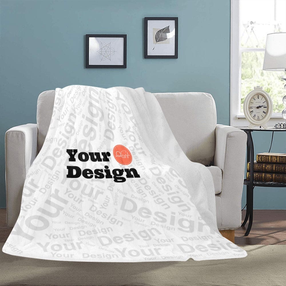 Custom Print Fleece Blanket - Blankets