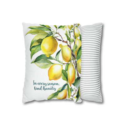 Decorative Throw Pillow Covers With Zipper - Set Of 2 Lemon Tree In Every