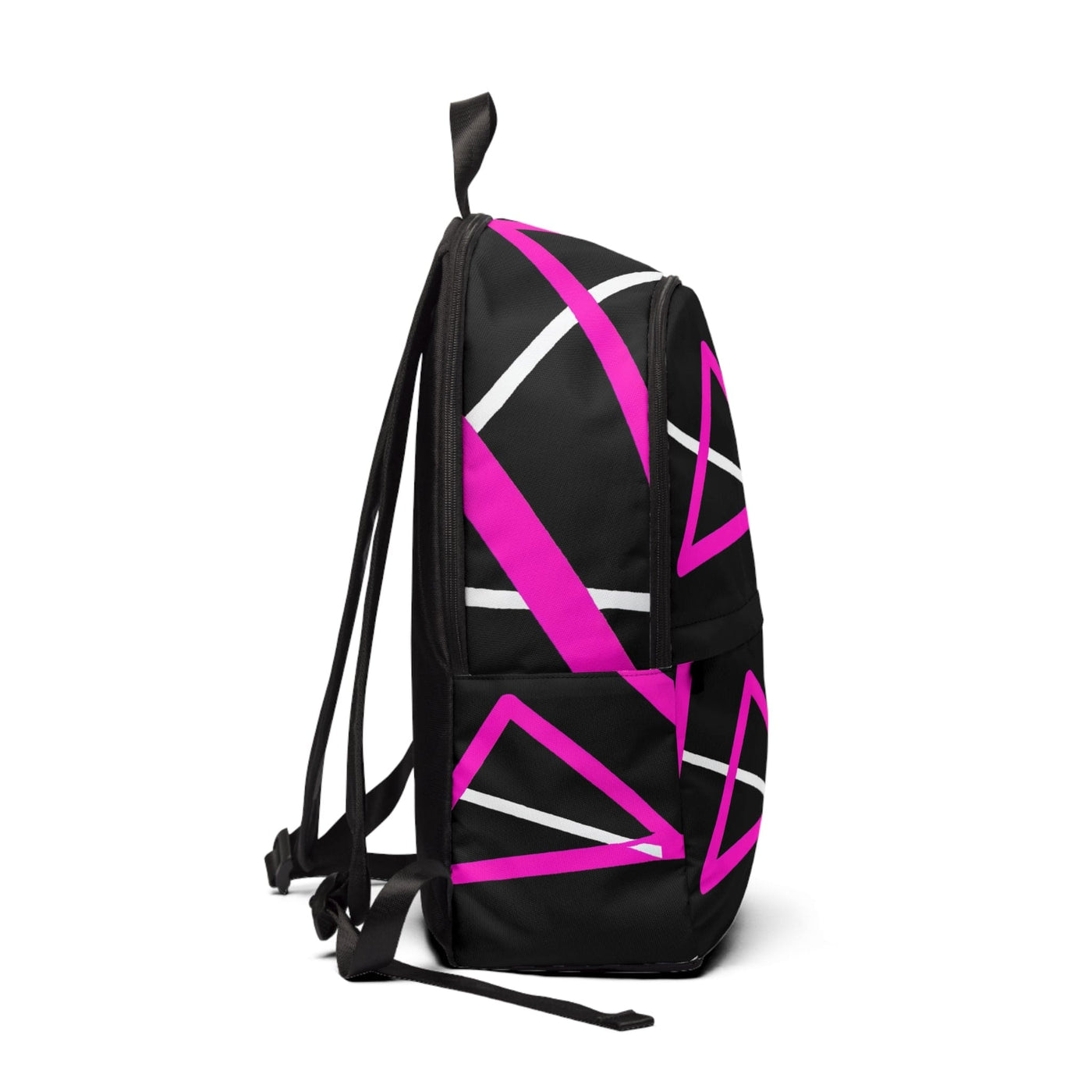 Fashion Backpack Waterproof Black And Pink Pattern - Bags