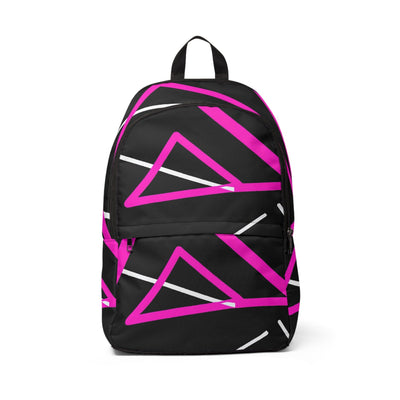 Fashion Backpack Waterproof Black And Pink Pattern - Bags