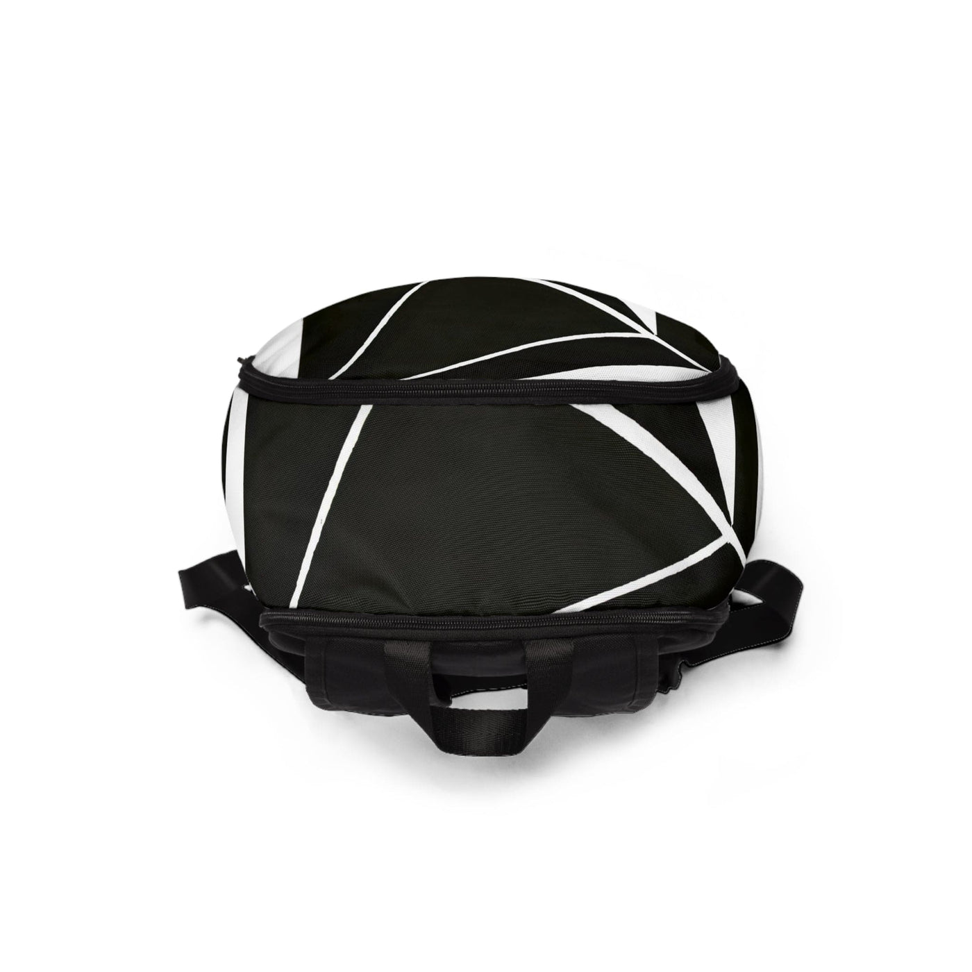 Fashion Backpack Waterproof Black And White Geometric Pattern - Bags