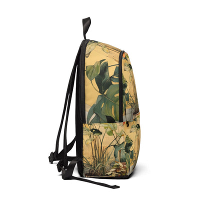 Fashion Backpack Waterproof Earthy Rustic Potted Plants Print - Bags