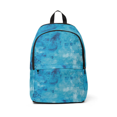 Fashion Backpack Waterproof Light And Dark Blue Marble Illustration - Bags