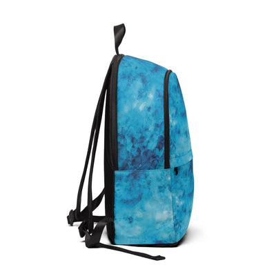 Fashion Backpack Waterproof Light And Dark Blue Marble Illustration - Bags