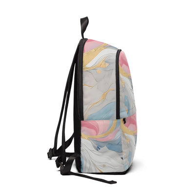 Fashion Backpack Waterproof Marble Cloud Of Grey Pink Blue 5522 - Bags