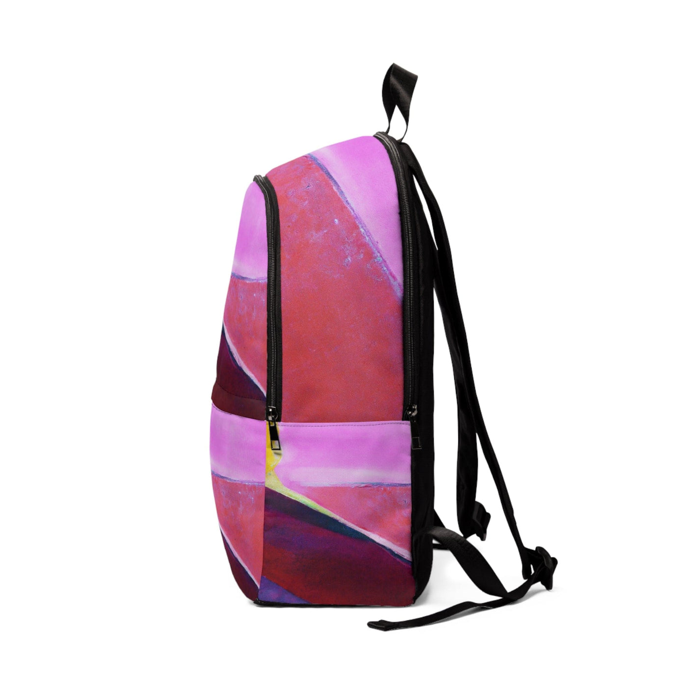 Fashion Backpack Waterproof Pink And Purple Pattern - Bags