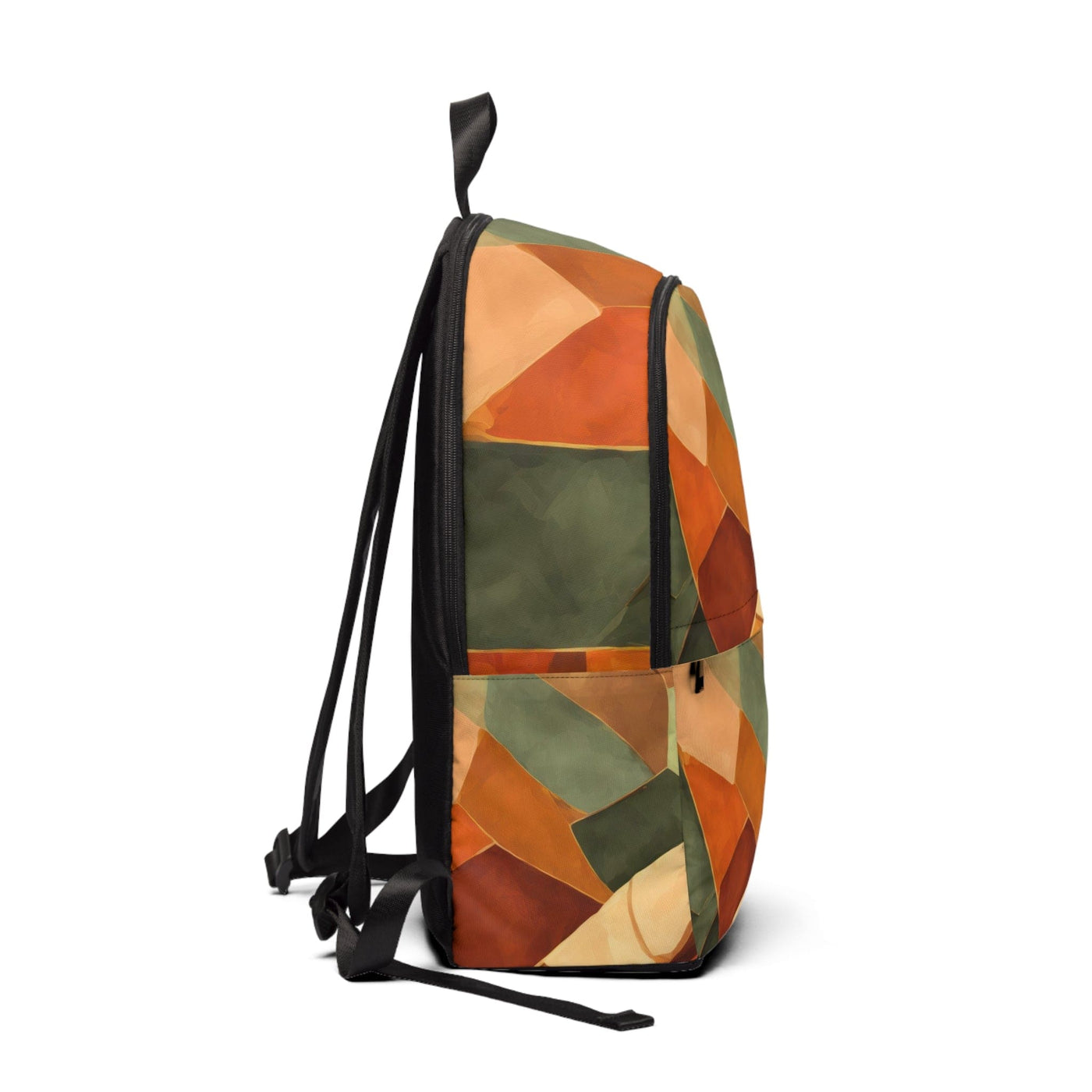Fashion Backpack Waterproof Rustic Red Abstract Pattern - Bags