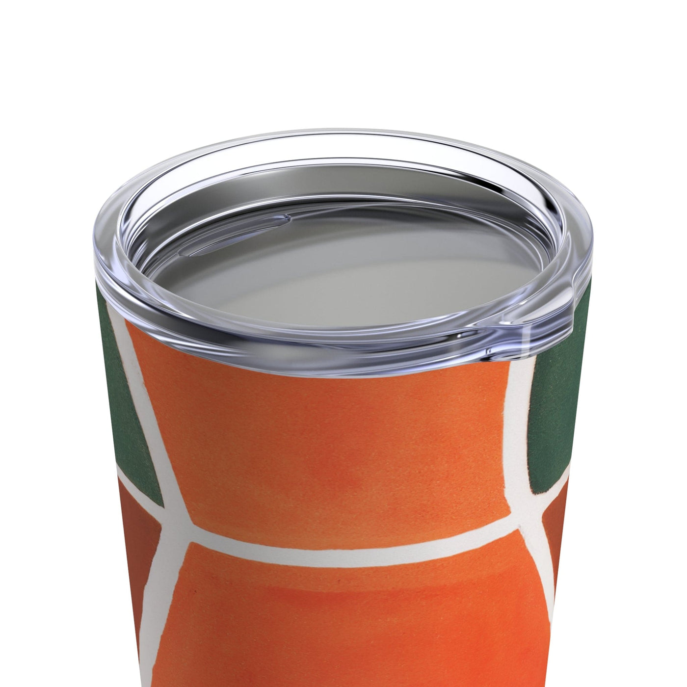 Insulated Tumbler 20oz Orange Green Boho Pattern - Mug