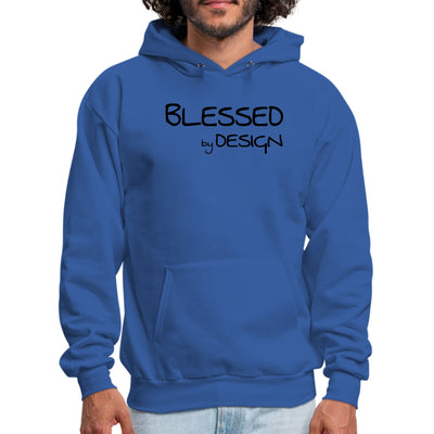 Mens Graphic Hoodie Blessed By Design - Inspirational Affirmation - Unisex
