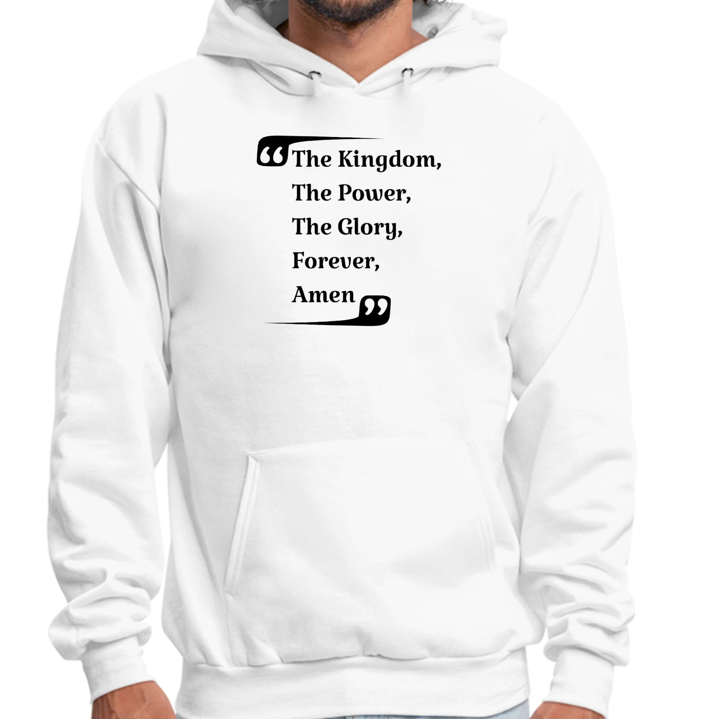 Mens Graphic Hoodie The Kingdom The Power The Glory Forever Amen, - Unisex
