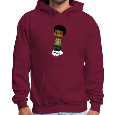 Mens Graphic Hoodie What African American Boy Illustration Art - Unisex