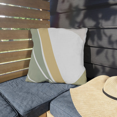 Outdoor Throw Pillow Green Abstract Design - Home Decor