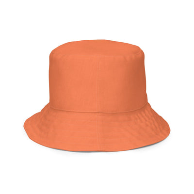 Reversible Bucket Hat Coral Orange Red