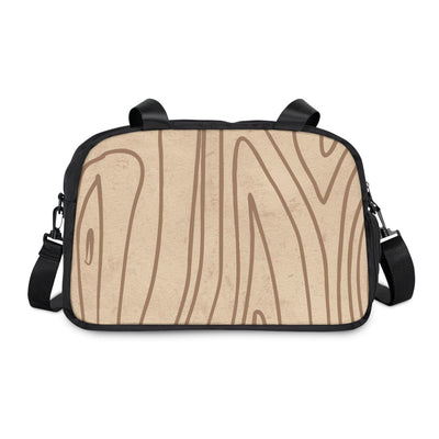 Travel Fitness Bag Beige And Brown Tree Sketch Line Art - Bags