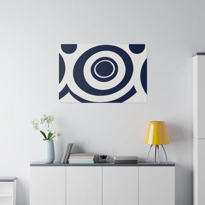 Wall Art Poster Print for Living Room Office Decor Bedroom Artwork Navy Blue