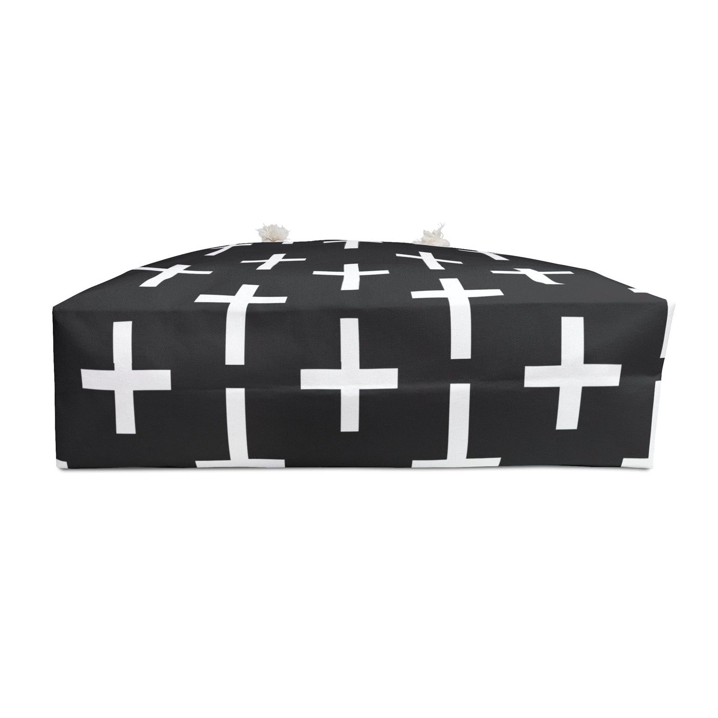 Weekender Tote Bag Black And White Seamless Cross Pattern - Bags | Tote Bags