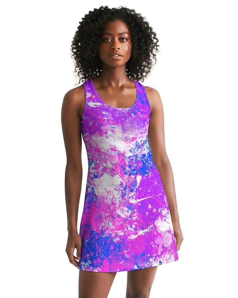 strapless open back dress Short Knee Length Lace Dress with Short Sleeves by Poly USA 8090 S / Blush main image 1