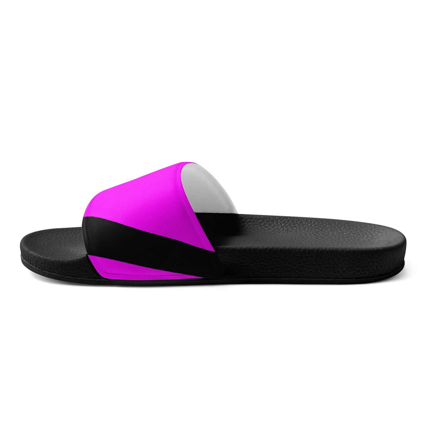 Women’s Slides Black And Pink Geometric Pattern 2 - Womens | Slides