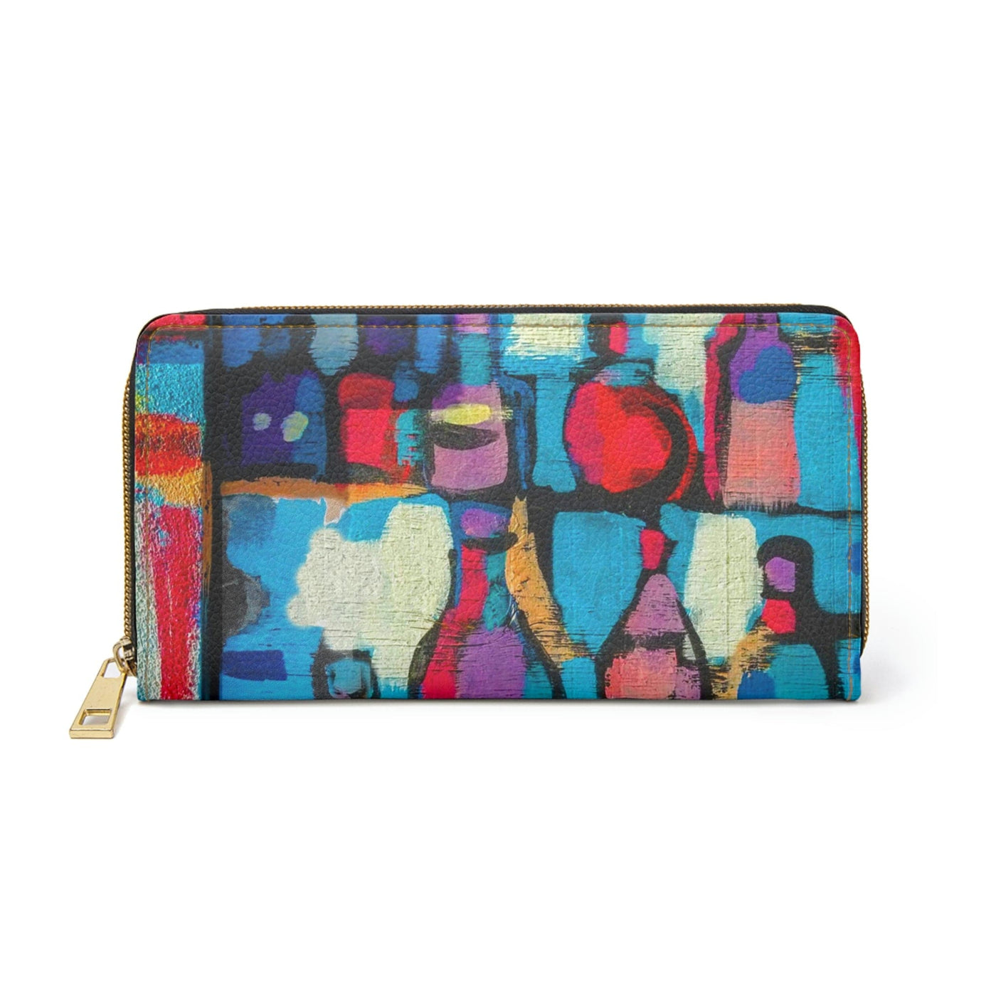 Womens Zipper Wallet Sutileza Smooth Colorful Abstract Print - Bags | Zipper