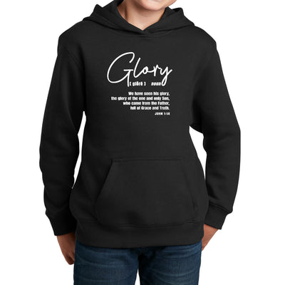 Youth Long Sleeve Hoodie Glory - Christian Inspiration - Youth | Hoodies