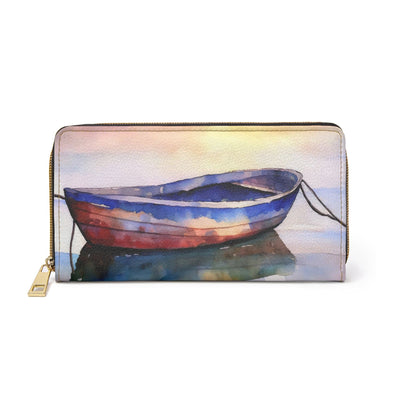 Zipper Wallet Sunset By The Sea Print - Accessories