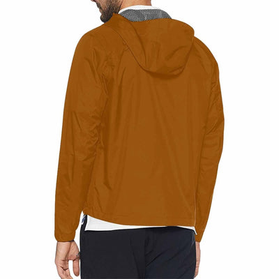 Brown Hooded Windbreaker Jacket - Men / Women - Mens | Jackets | Windbreakers