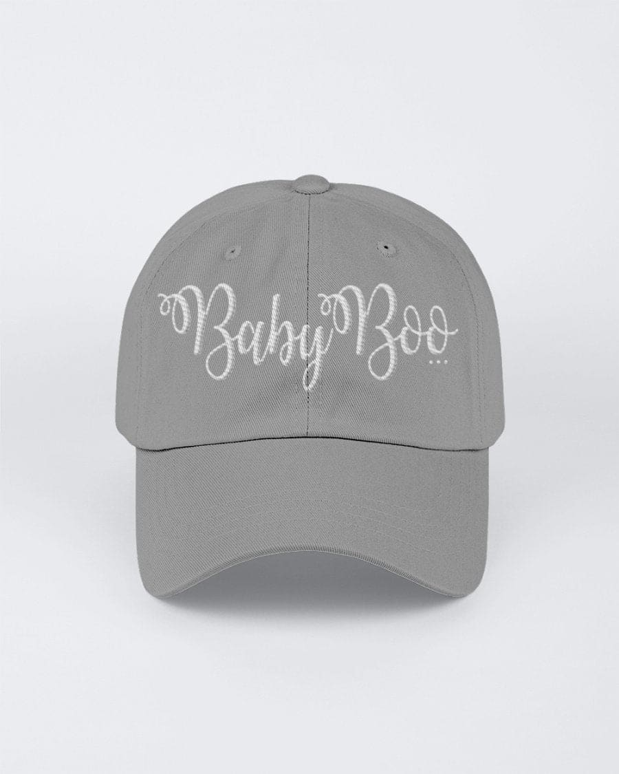 Chino Hat - Baby Boo Embroidered Graphic Hat / 6 Panel Twill - Snapback Hats