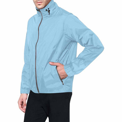 Cornflower Blue Hooded Windbreaker Jacket - Men / Women - Mens | Jackets