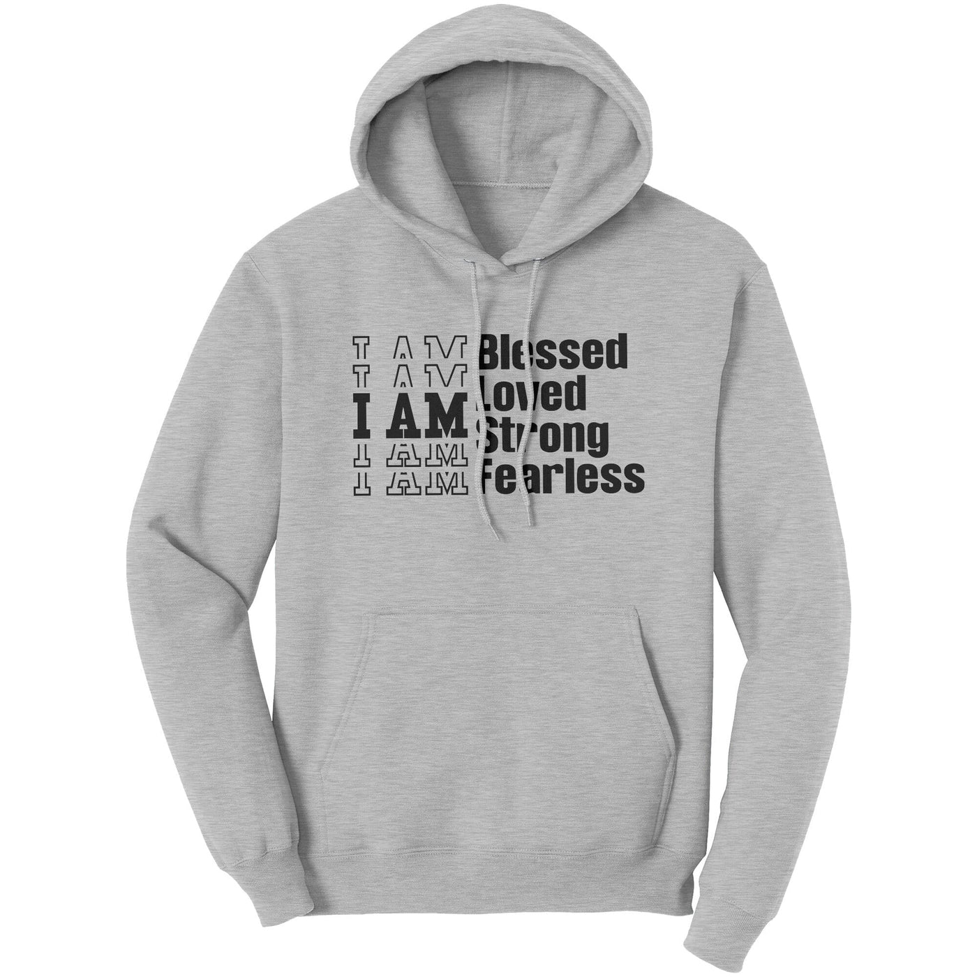 Graphic Hoodie Sweatshirt i Am Blessed Loved Hooded Shirt - Unisex | Hoodies