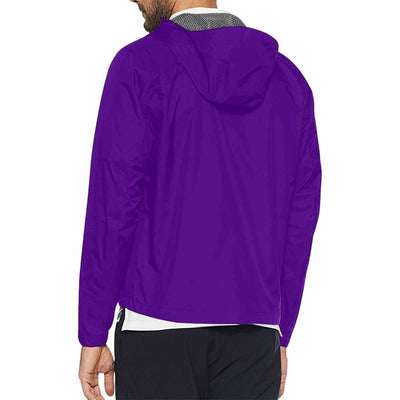Indigo Purple Hooded Windbreaker Jacket - Men / Women - Mens | Jackets