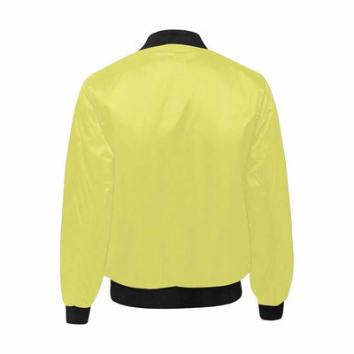 Mens Jacket Honeysuckle Yellow And Black Bomber Jacket - Mens | Jackets