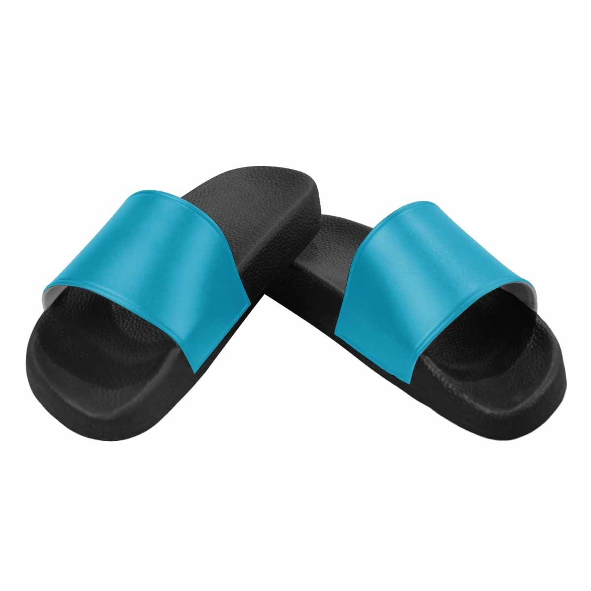 Mens Slide Sandals Blue Green Flip Flops - Mens | Slides