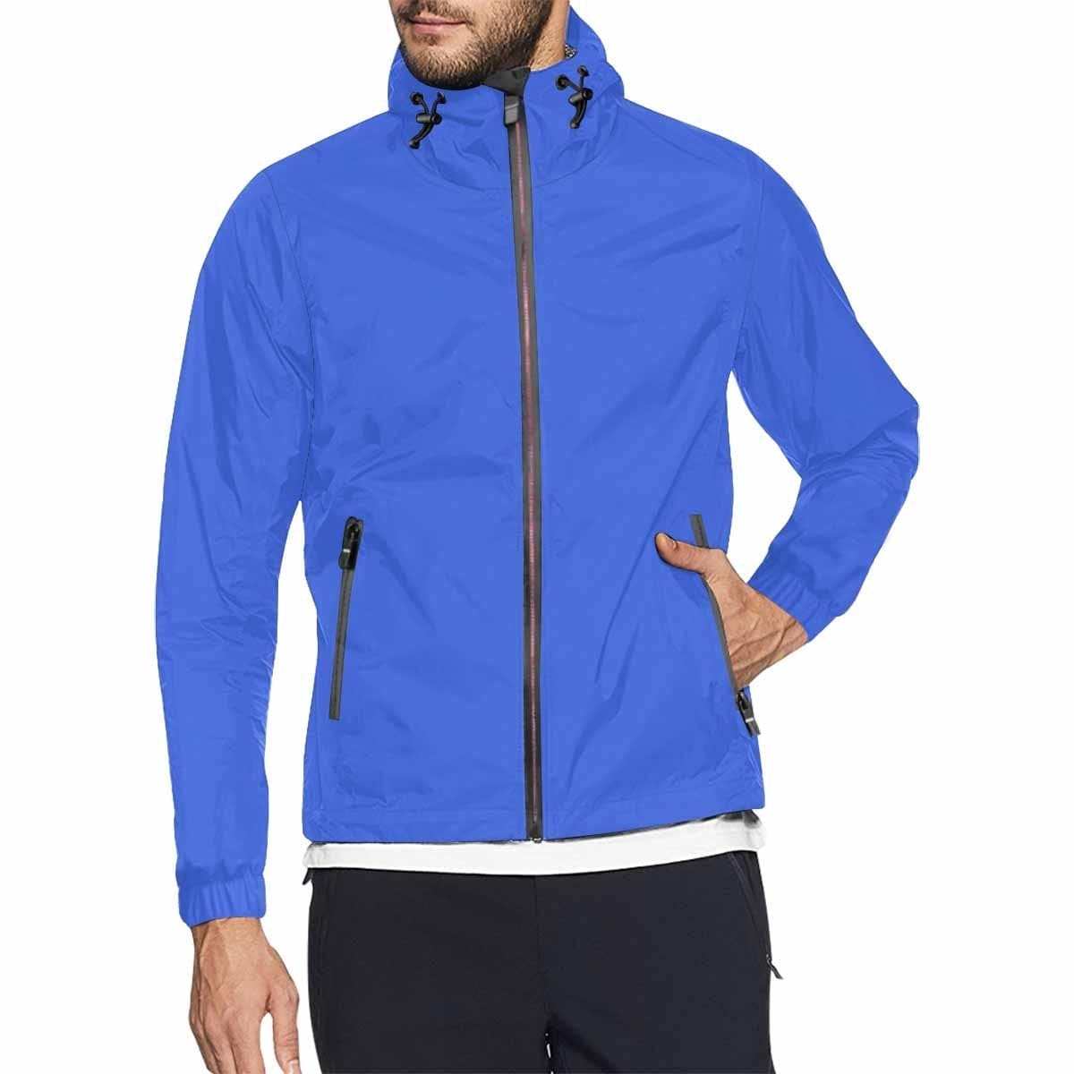 Royal Blue Hooded Windbreaker Jacket - Men / Women - Mens | Jackets