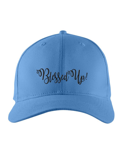 Snapback Cap - Blessed Up Embroidered Graphic - Trucker Hat - Snapback Hats