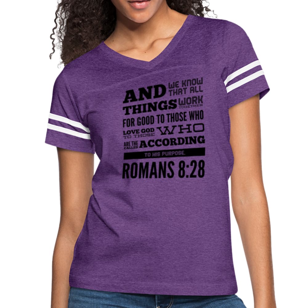 Womens Graphic Vintage Tee Romans 8:28 Sport T-shirt - Womens | T-Shirts