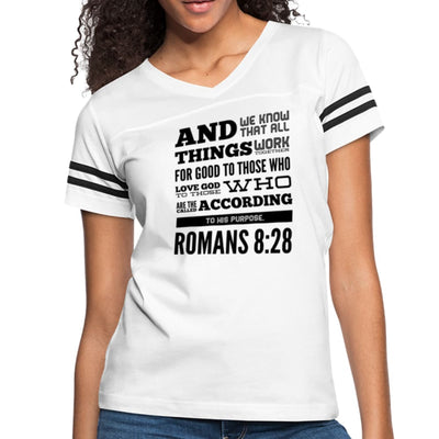 Womens Graphic Vintage Tee Romans 8:28 Sport T-shirt - Womens | T-Shirts