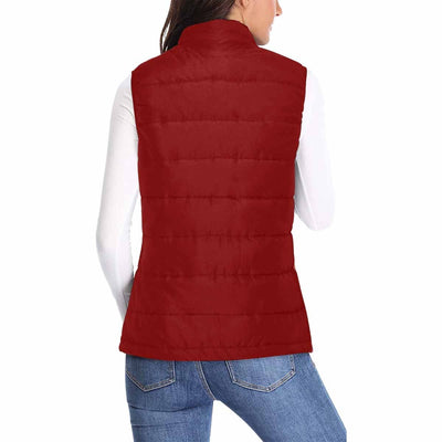 Womens Puffer Vest Jacket / Maroon Red - Womens | Jackets | Puffer Vests