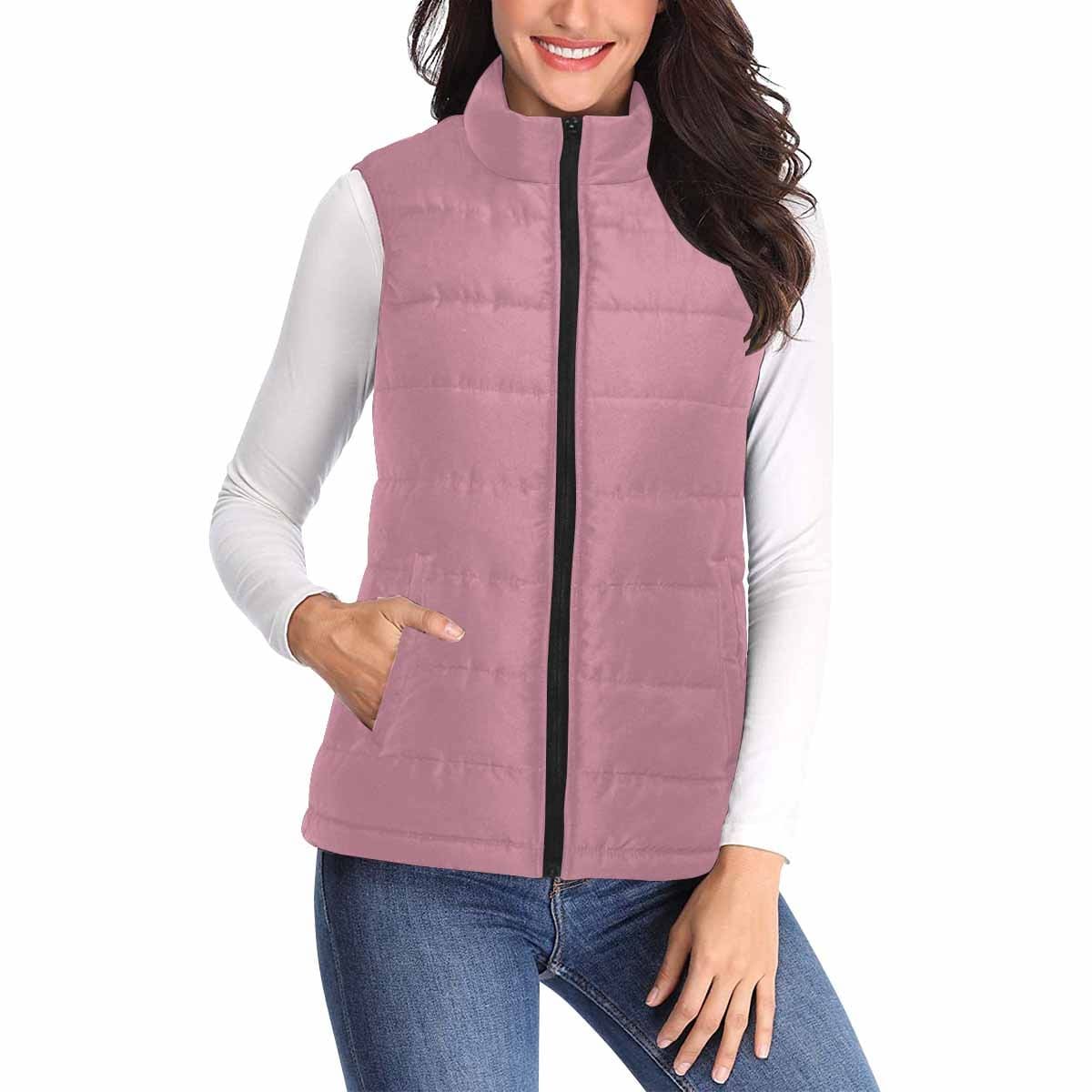 Womens Puffer Vest Jacket / Puce Red - Womens | Jackets | Puffer Vests