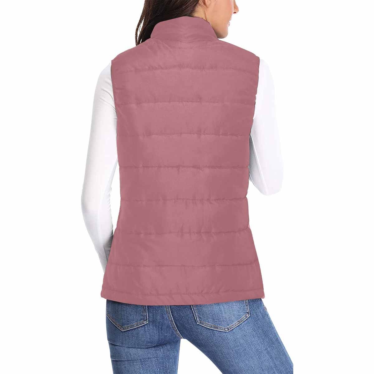 Womens Puffer Vest Jacket Rose Gold Red - Womens | Jackets | Puffer Vests